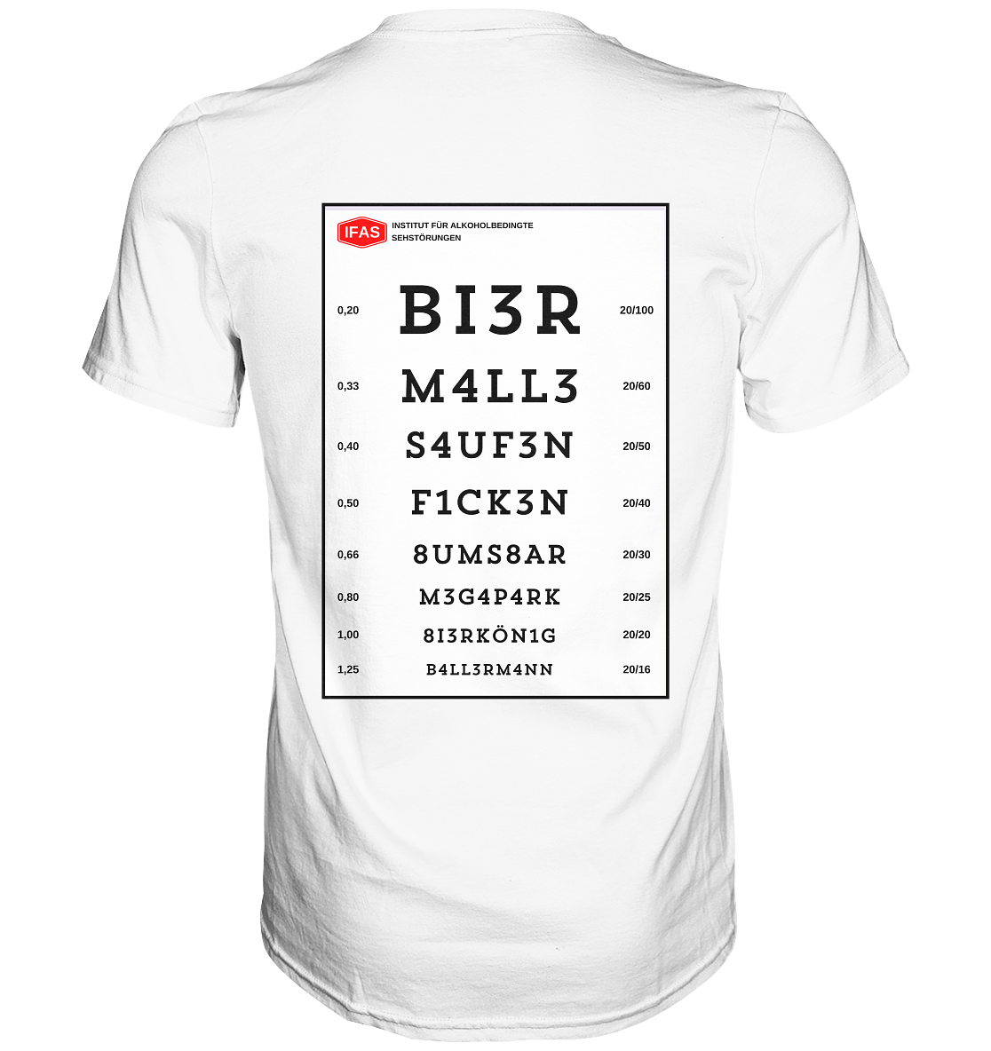 Sehtafel Malle - Premium Shirt