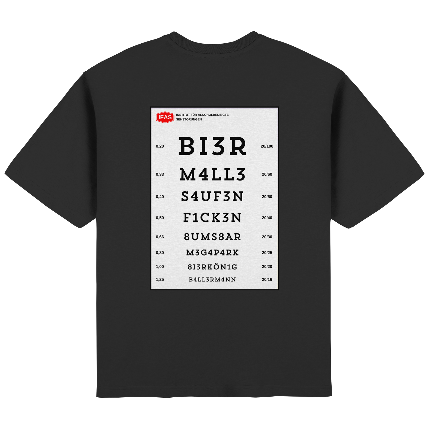 Sehtafel Malle - Streetwear Oversized T-Shirt