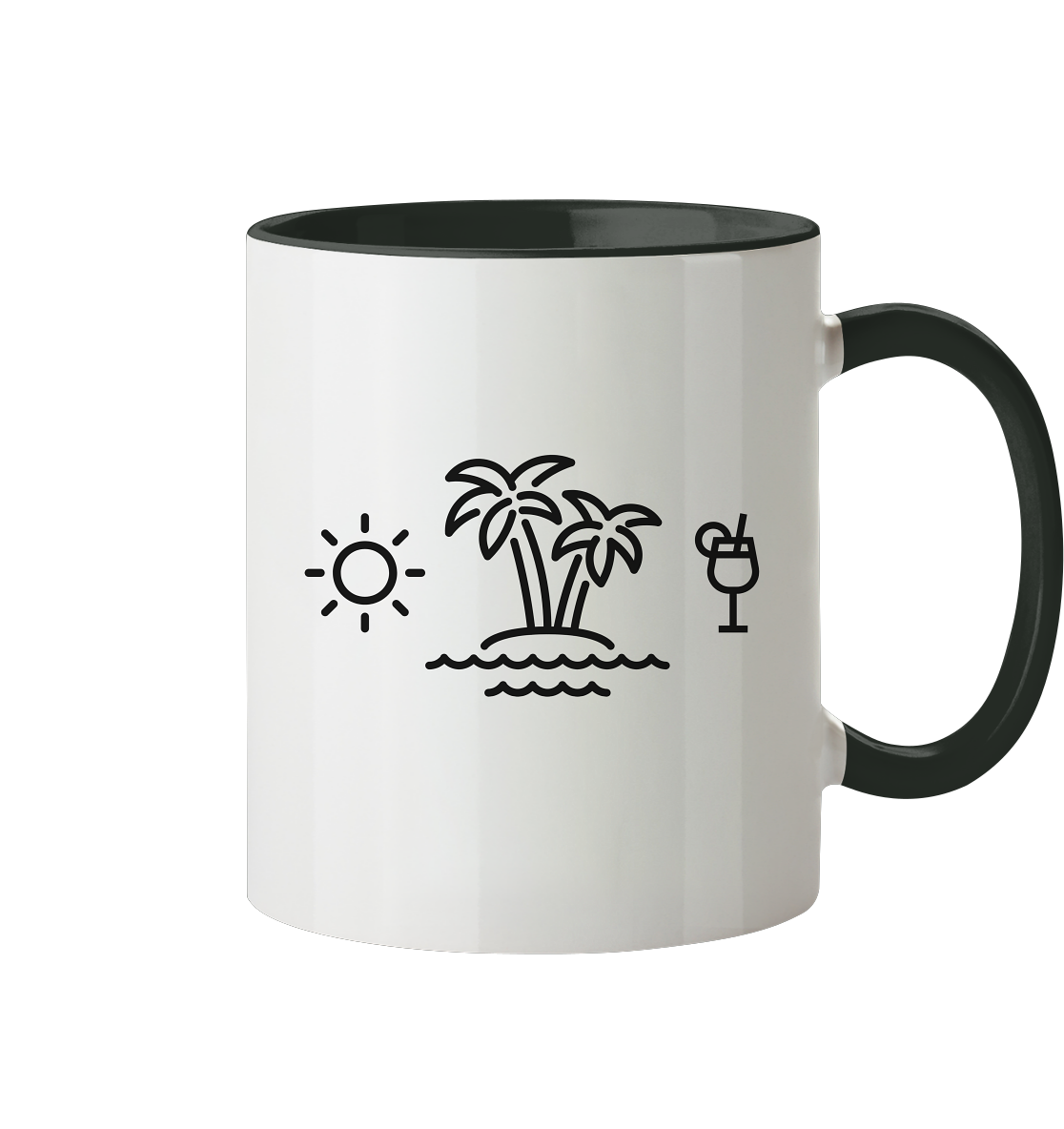 Sonne, Insel & Aperol - Tasse zweifarbig