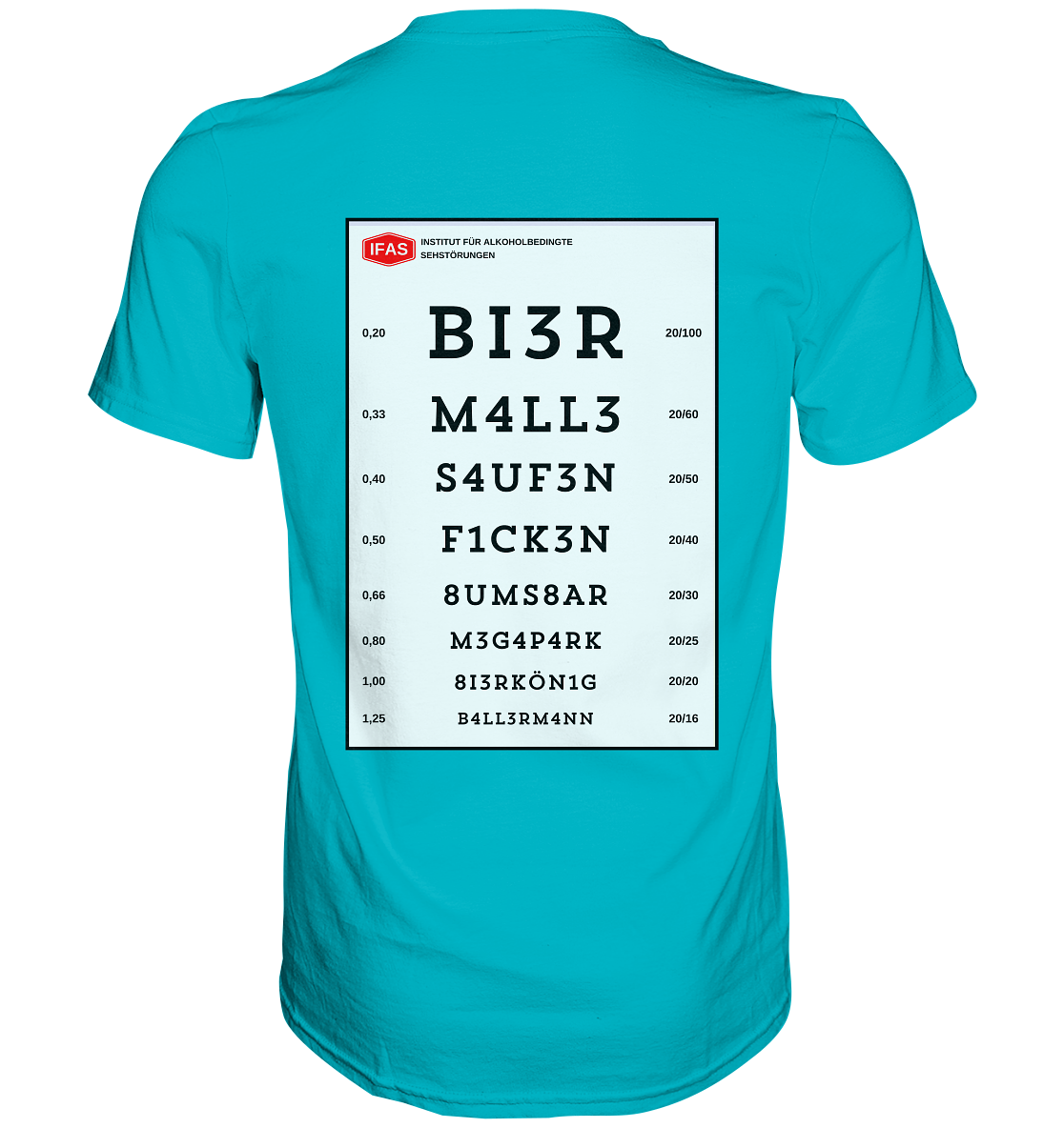 Sehtafel Malle - Premium Shirt