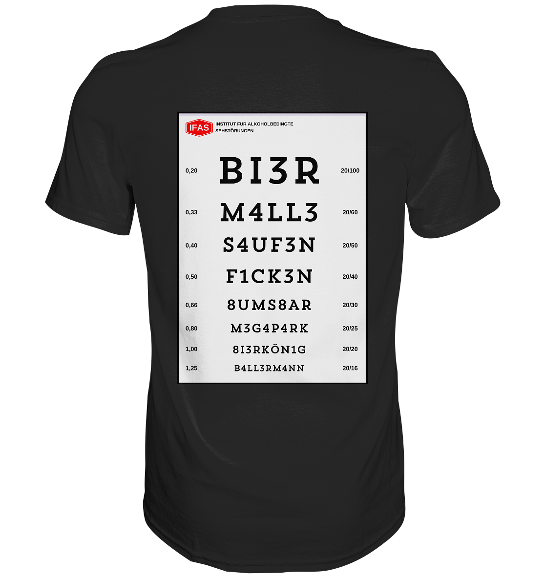 Sehtafel Malle - Premium Shirt