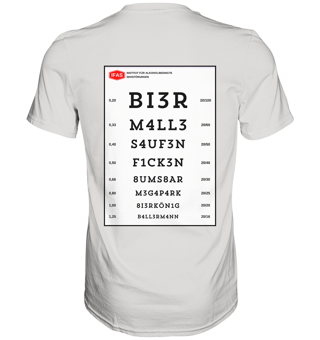 Sehtafel Malle - Premium Shirt