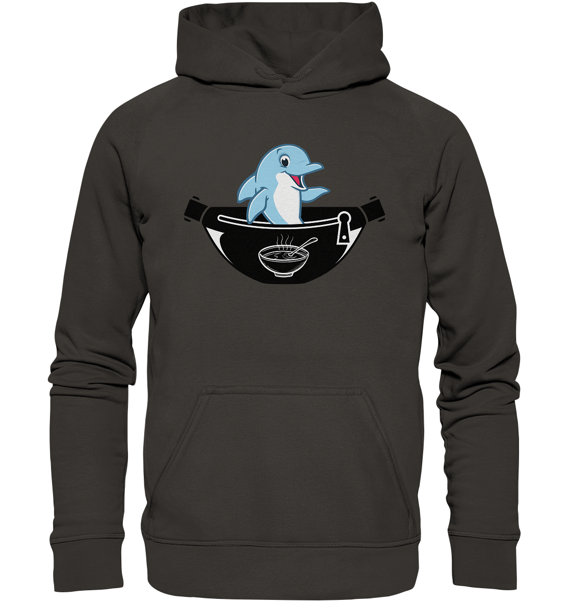 Delfin, Bauchtasche & Suppe - Basic Unisex Hoodie