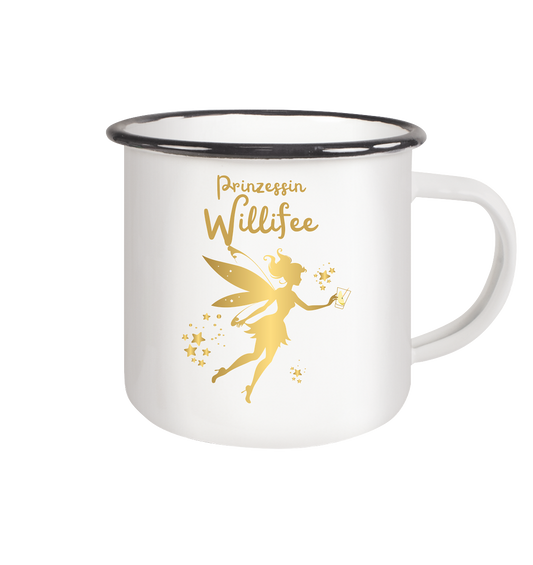 Prinzessin Willifee - Emaille Tasse (Black)