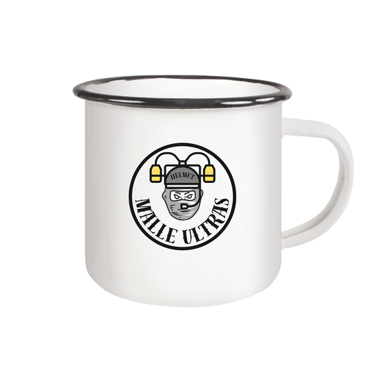 Malle Ultras - Emaille Tasse (Black)