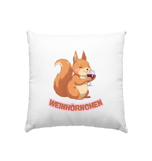 Weinhörnchen - Kissen 40x40cm