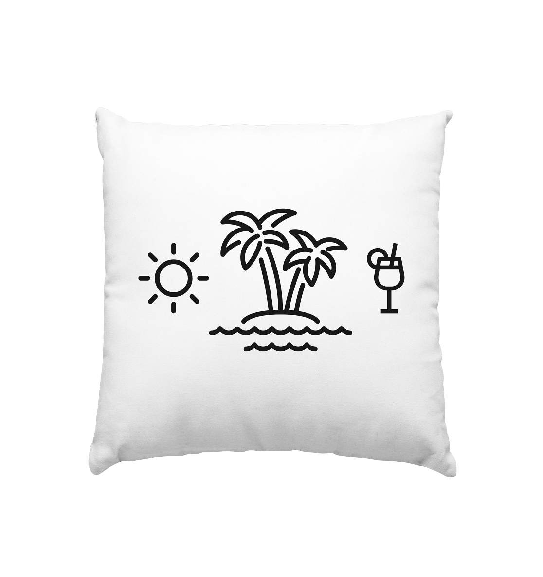 Sonne, Insel & Aperol - Kissen 40x40cm