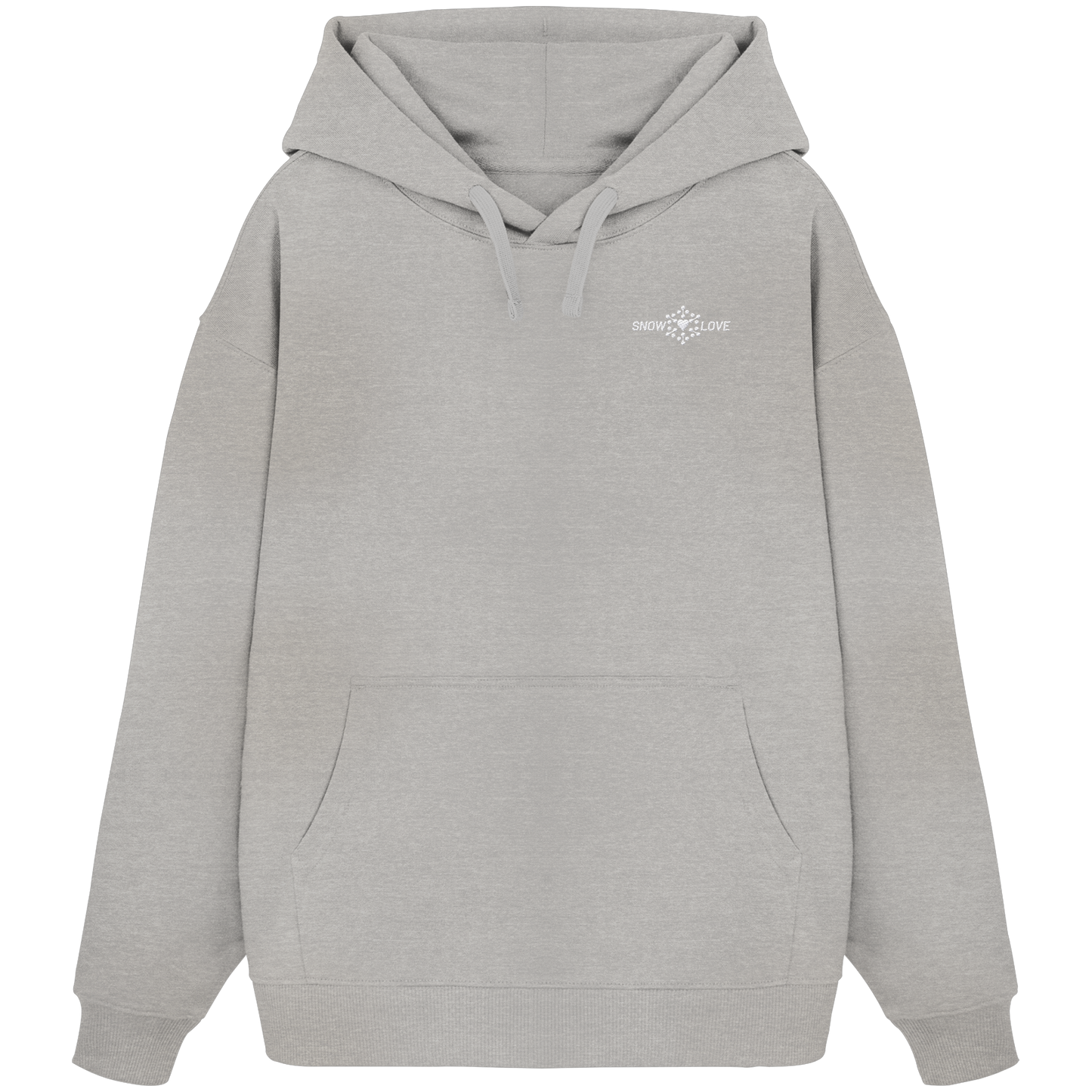 Snowlove - bestickt - Organic Oversize Hoodie (Stick)