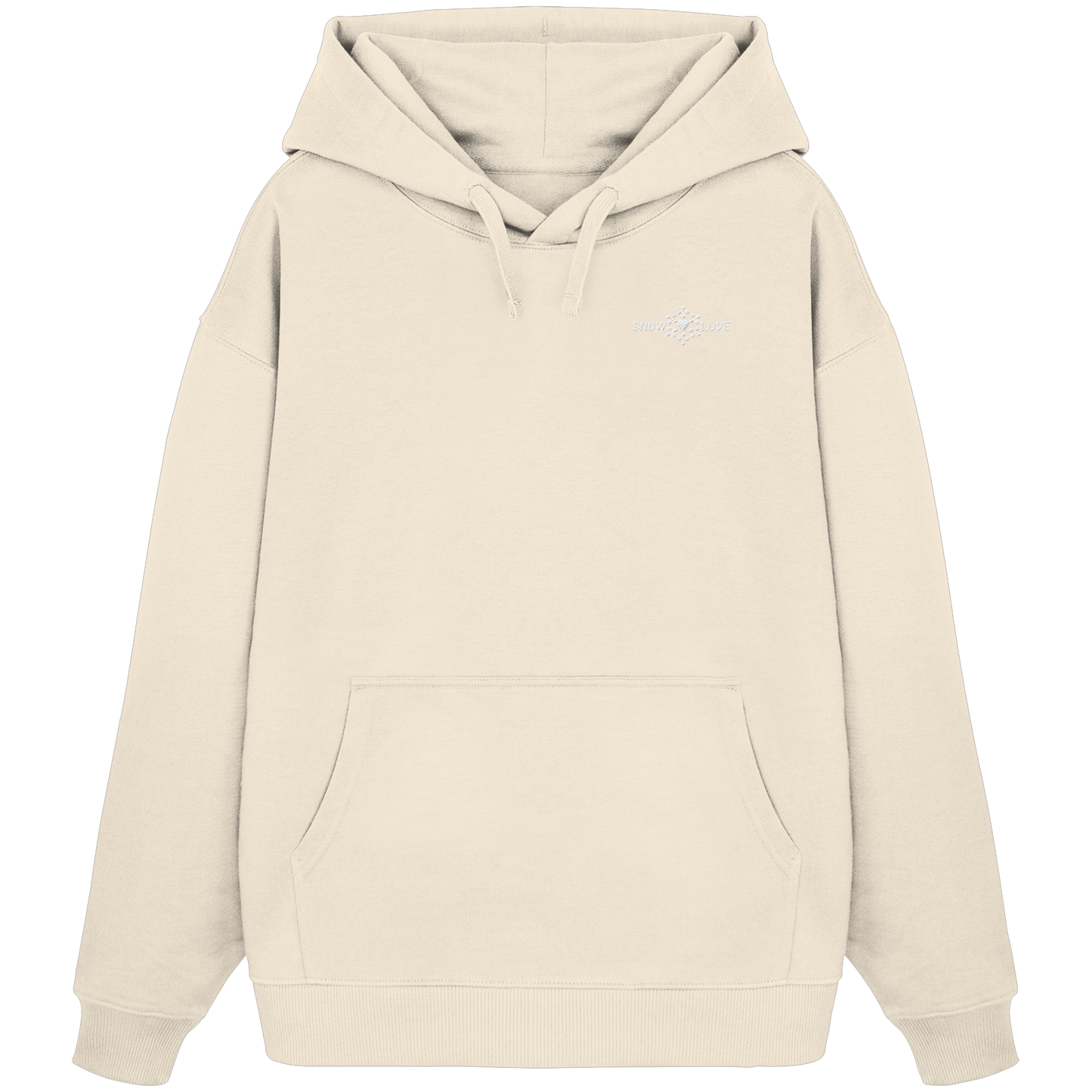 Snowlove - bestickt - Organic Oversize Hoodie (Stick)