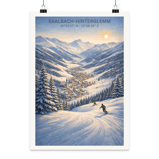 Saalbach-Hinterglemm - Poster Din A1 (hoch)