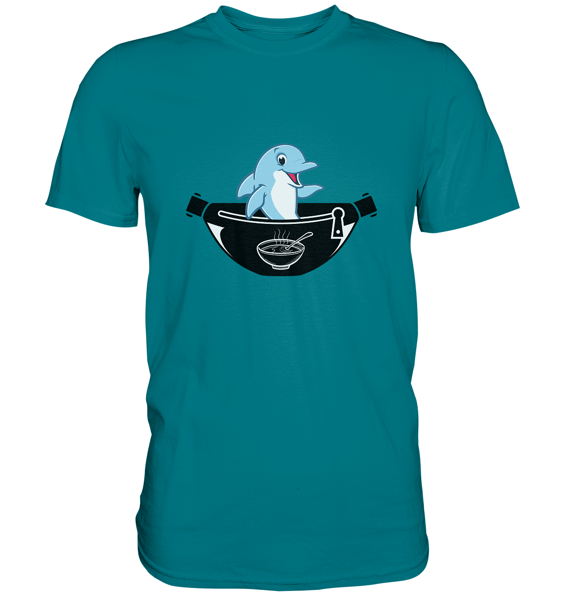 Delfin, Bauchtasche & Suppe - Premium Shirt