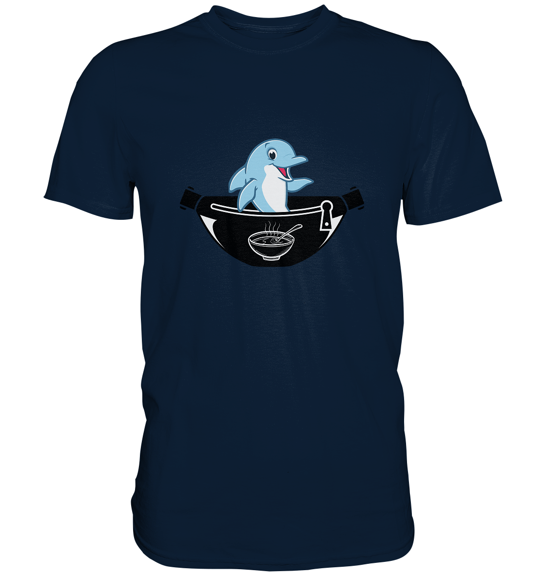 Delfin, Bauchtasche & Suppe - Premium Shirt