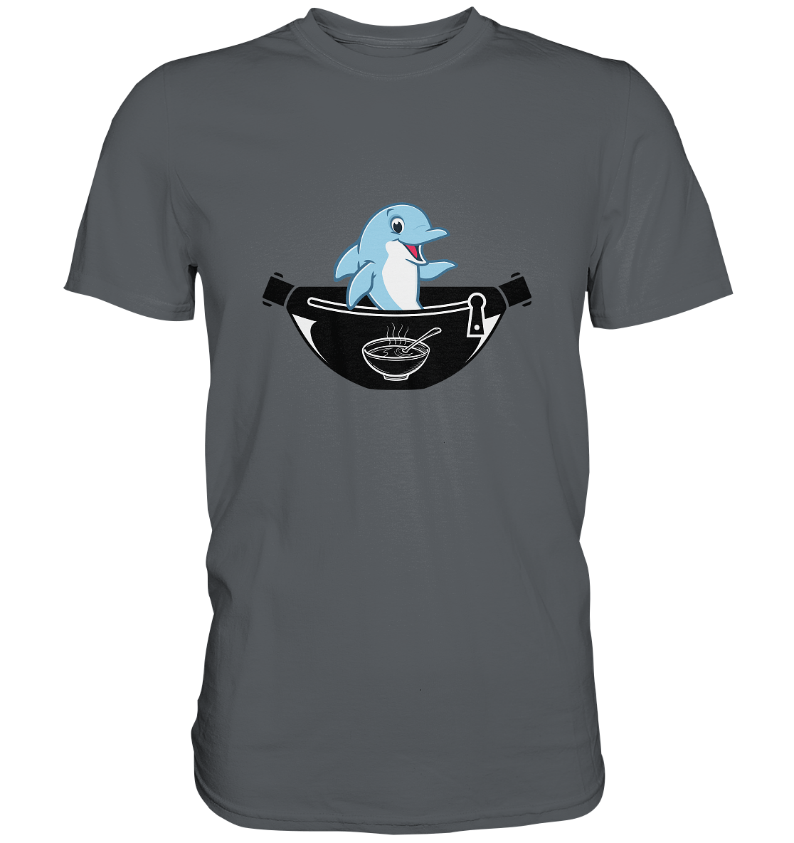 Delfin, Bauchtasche & Suppe - Premium Shirt