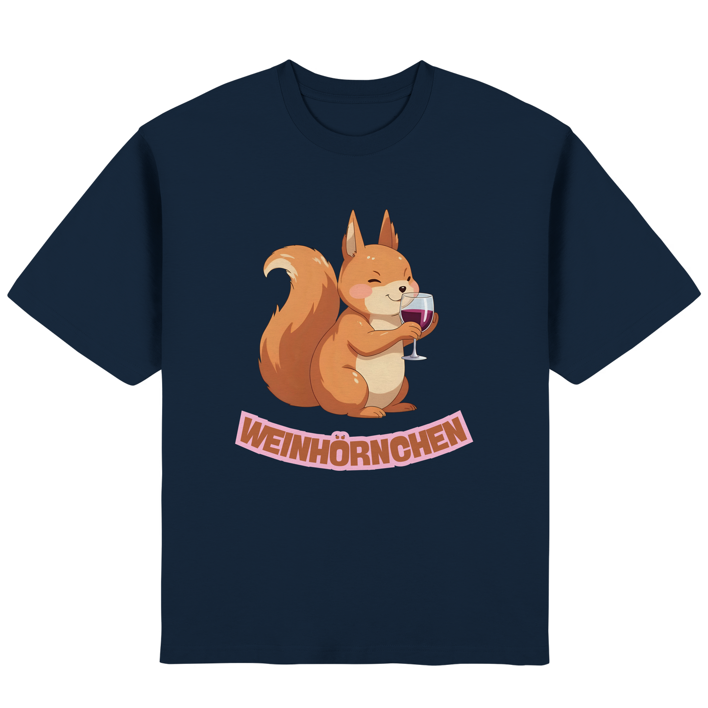 Weinhörnchen - Streetwear Oversized T-Shirt