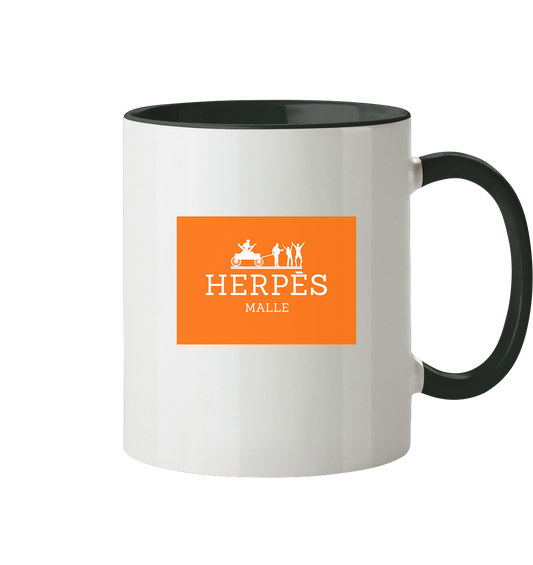 Herpés Malle - Tasse zweifarbig