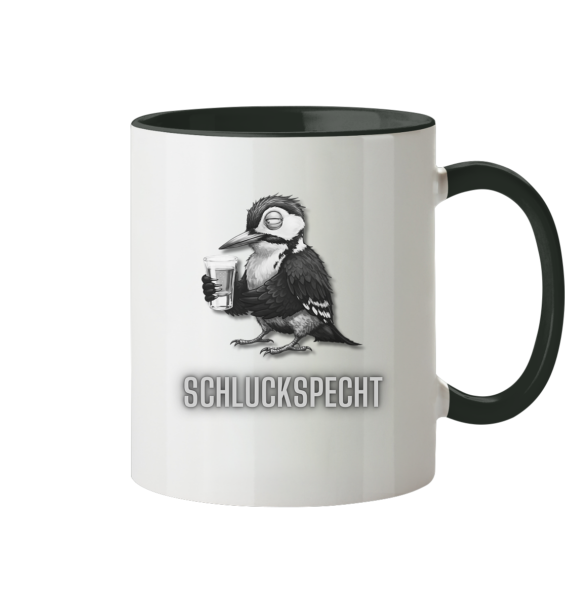 Schluckspecht - Tasse zweifarbig